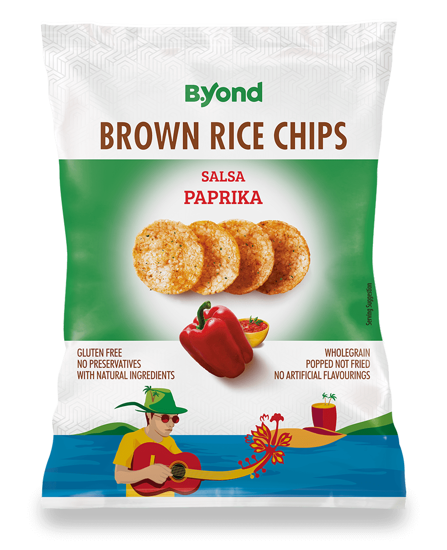 Byond Rice Chips Paprika 12x70 Grs